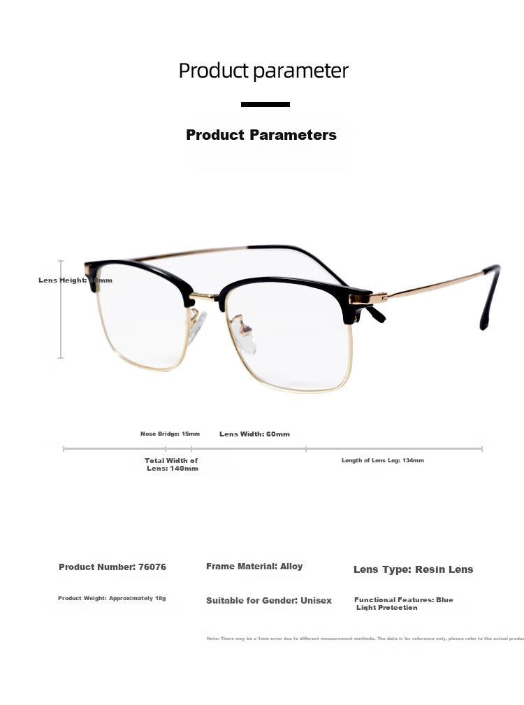 Mr. PuTian Reading Glasses for Men And Women, Bifocal Anti-Blue Light Presbyopic Glasses for Elderly, Gold And Black, 300 Degrees (65-69 Years Old) 10