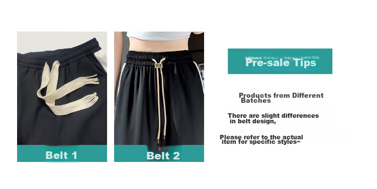 Halo Queen Ice Silk Wide-Leg Pants for Women, High-Waisted, Draping, Loose-Fitting, Slimming, Straight-Leg Athletic Trousers HW25K03 2