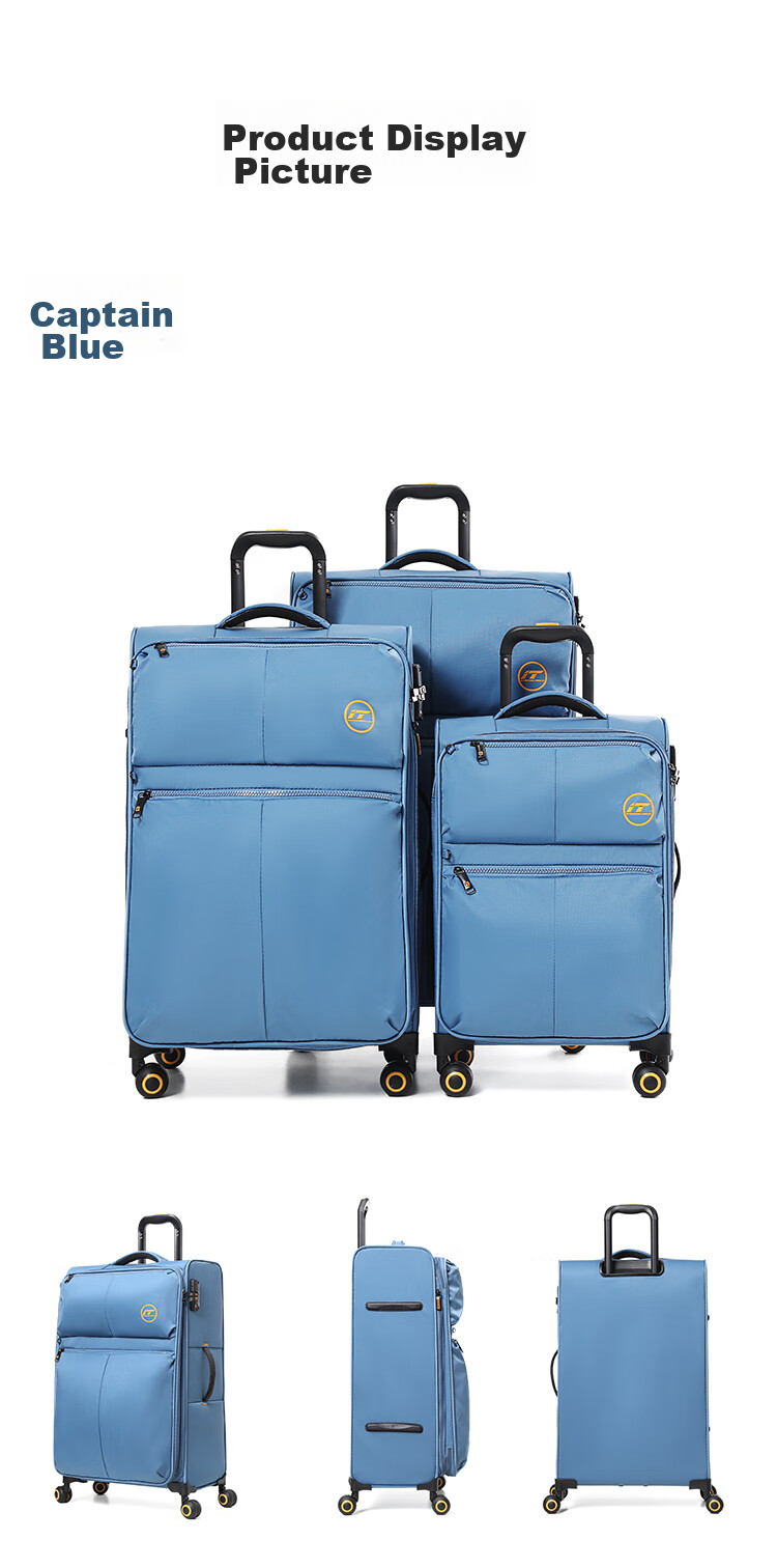 INTERNATIONAL TRAVELLER British IT Luggage Suitcase, Ultra-Light Travel Case, Large Capacity Check-In Suitcase, 24-Inch, 2644 Blue 14