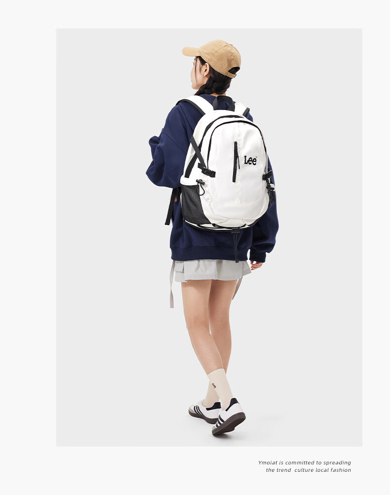Lee Backpack, Large Capacity for Women, Short-Trip Travel Bag, Laptop Bag for College Students And High School Students, Black 10