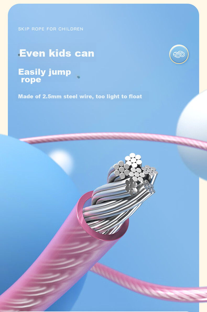 Li-Ning Steel Wire Jump Rope for Speed Competition, Middle School Entrance Exam, Primary And Secondary School Students, Children's Professional Speed Competition, Ultra-Light Rope 4