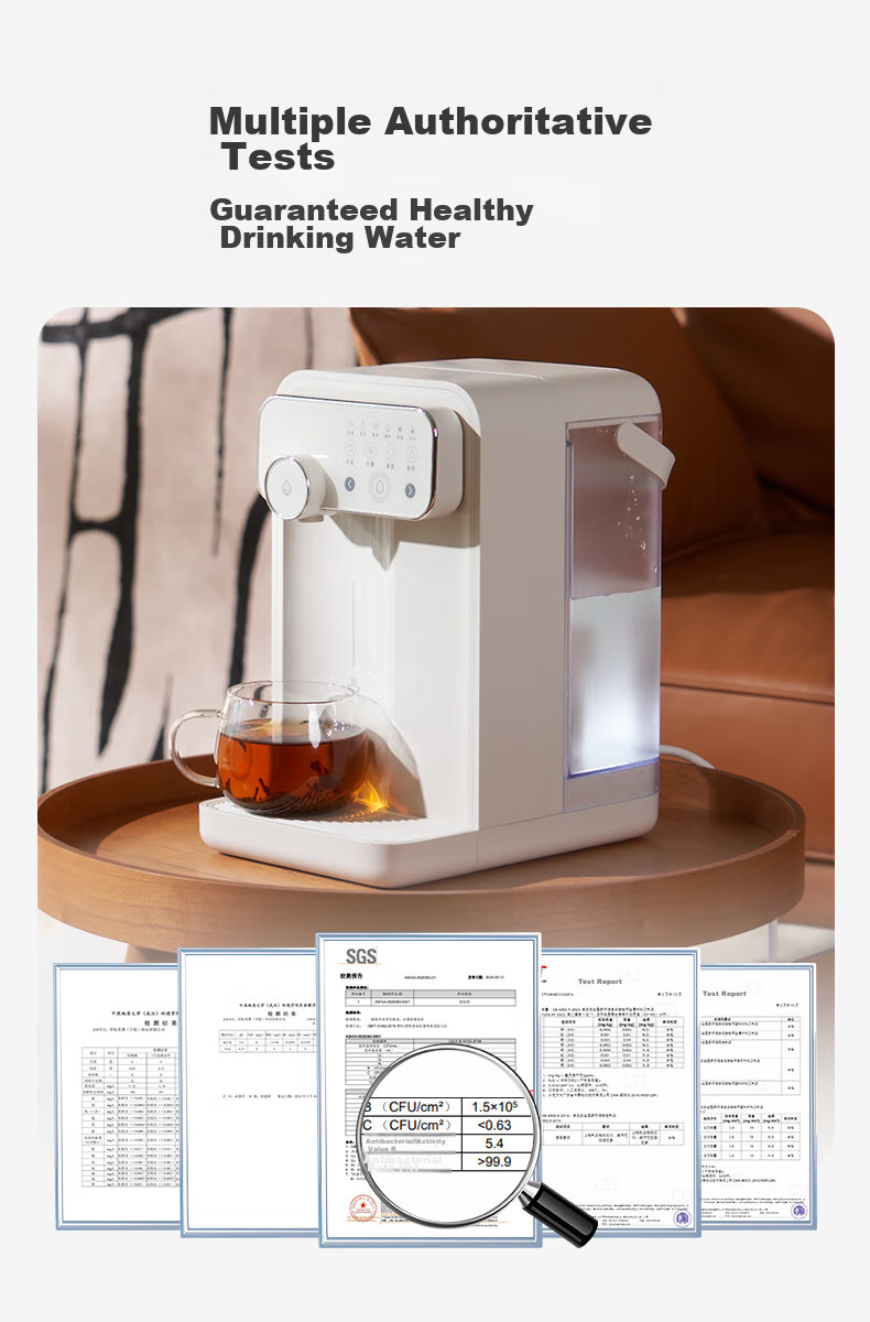 JMEY Instant Hot Water Dispenser, Home Countertop Instant Hot Water Machine, Small Desktop Drinking And Boiling All-In Milk Maker, Electric Kettle, Portable Water Boiler, Thermos Cup W3 Single Unit 1