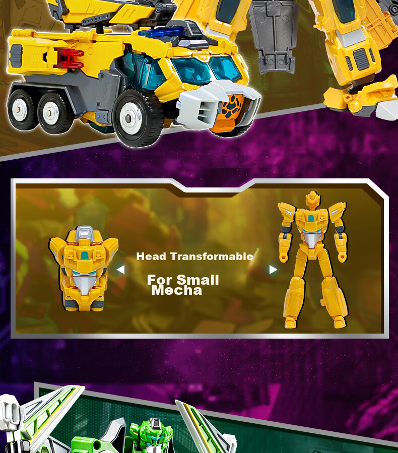 DISON Transforming Alliance 2 Super Transformation War God Robot, Handheld Transforming Toy, Combination Machine, Birthday Gift for Children, New Year Present for Boys 9