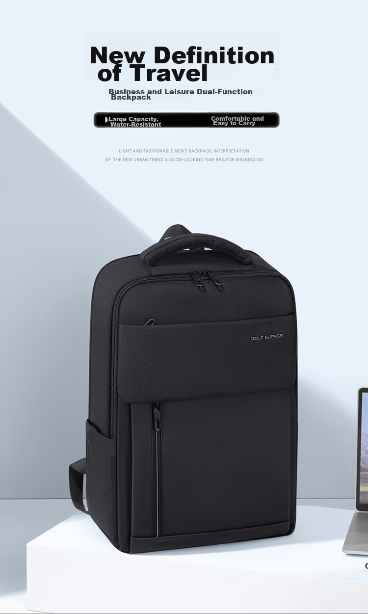 GOLF Laptop Backpack, 15.6-Inch Notebook Bag for Men, Business Travel Bag, Huawei Apple Handheld Computer Bag 3