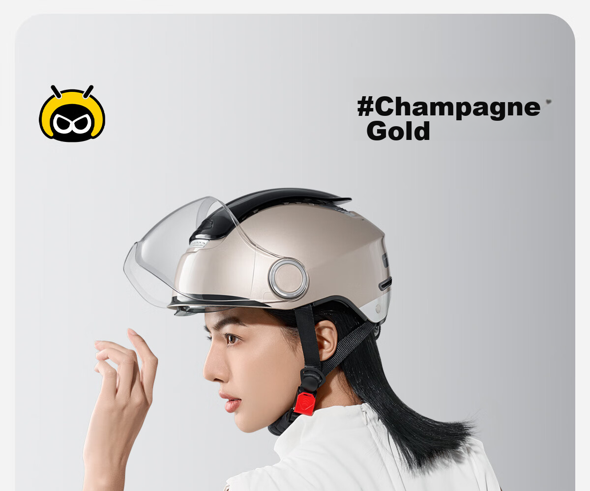 Two Little Bees 3C Certified Electric Vehicle Helmet Motorcycle Four-Season Universal Half Helmet Sun Protection Anti-Fog Dual Lens Zero-Pressure Skylight Unisex Electric Bike Helmet TK47 Zero-Pressur 46