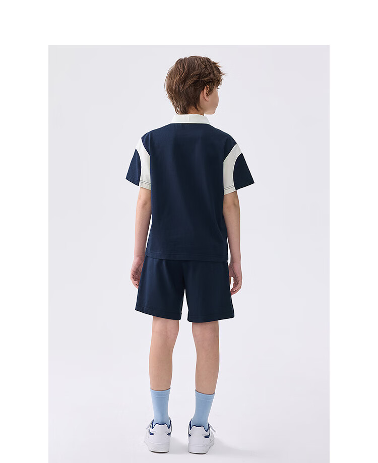 Balabala Kids Short Sleeve Set 2025 Summer Boys Baby Two-Piece Thin College Style 208225119108 21