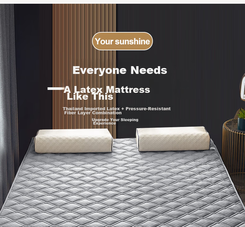 Nanjiren Thai Latex Mattress, 0.9 Meter Single Bed for Student Dormitory Bunk Beds, Tatami Mat, 90*200cm 4