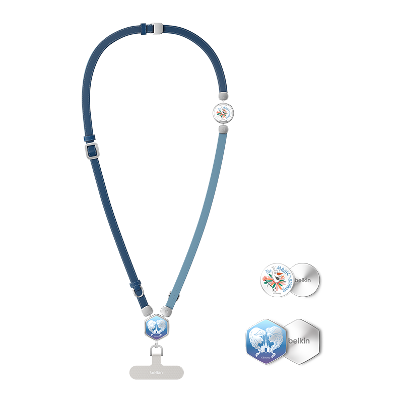 BELKIN Phone Strap Wristband, Phone Chain, High-End Neck Strap, Crossbody Phone Anti-Loss Cord, Phone Pad, Leather Two-In Froze