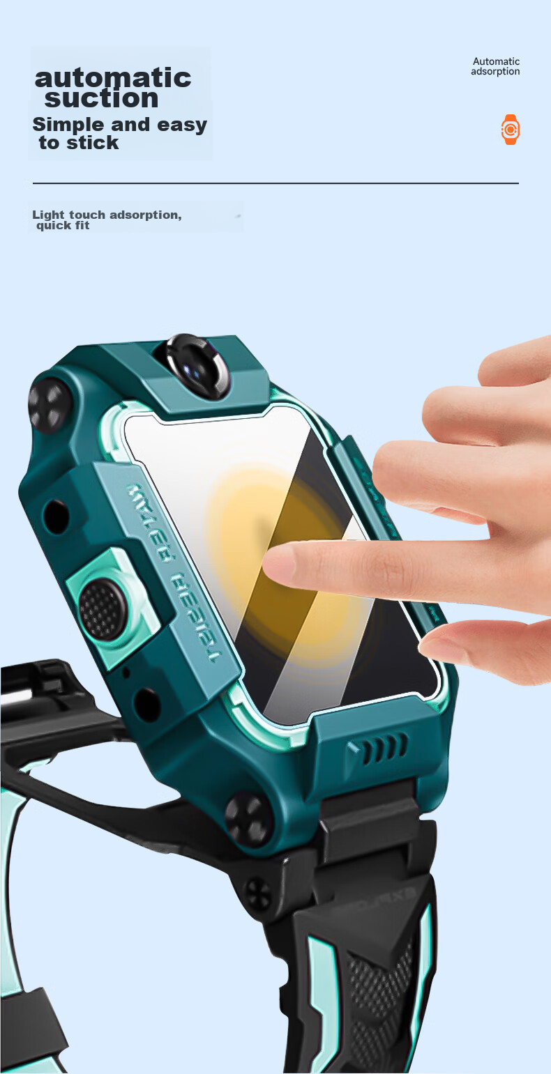 BIAZE [3 Pieces Premium] Screen Protector for Xiaotiancai Children's Smartwatch, Tempered Glass Film for Xiaotiancai Z6A/Z6S, High-Definition Anti-Scratch Wear-Resistant Fingerprint-Resistant BM3 9
