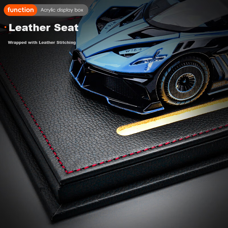 Chiyumoxing Bugatti Bolide Meteorite Sports Car Model Gift Box, Realistic Alloy Car Model Toy, Car Gift for Boys 7