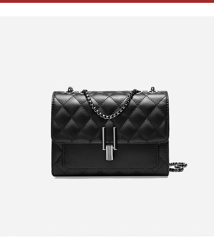 RED DRAGONFLY 2026 New Women's Handbag, Cowhide Crossbody Shoulder Bag, Diamond Pattern Square Bag, Birthday Gift for Mom 11