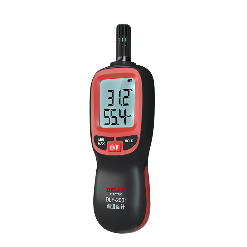 DELIXI ELECTRIC Indoor Thermometer And Hygrometer, High-Precision Temperature And Humidity Meter for Home Use, Handheld Accurate Electronic Thermometer with Moisture Detectio