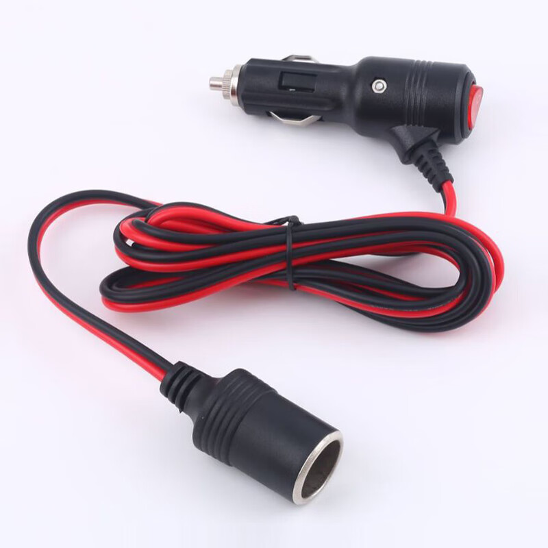 Meiyazhixing 3-Meter Cigarette Lighter Extension Cord, Car Refrigerator Air Pump, Car Washing Machine, Thickened And Extended Cigarette Lighter Connector Cable, 1.5 Square Mm Thick Wire, High-Power Super Fast Charging 1