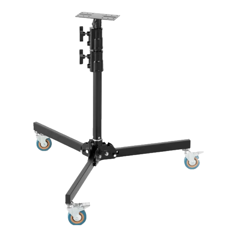 AMBITFUL AL140 Enterprise Teleprompter Dedicated Stand, High Load Capacity of 80kg, Tripod with Wheels for Easy Movement, Metal Tripod