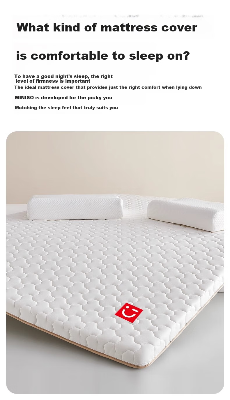 MINISO Memory Foam Natural Antibacterial Latex Mattress Tatami Bed Pad for Double Bed, 1.5x2 Meters 3