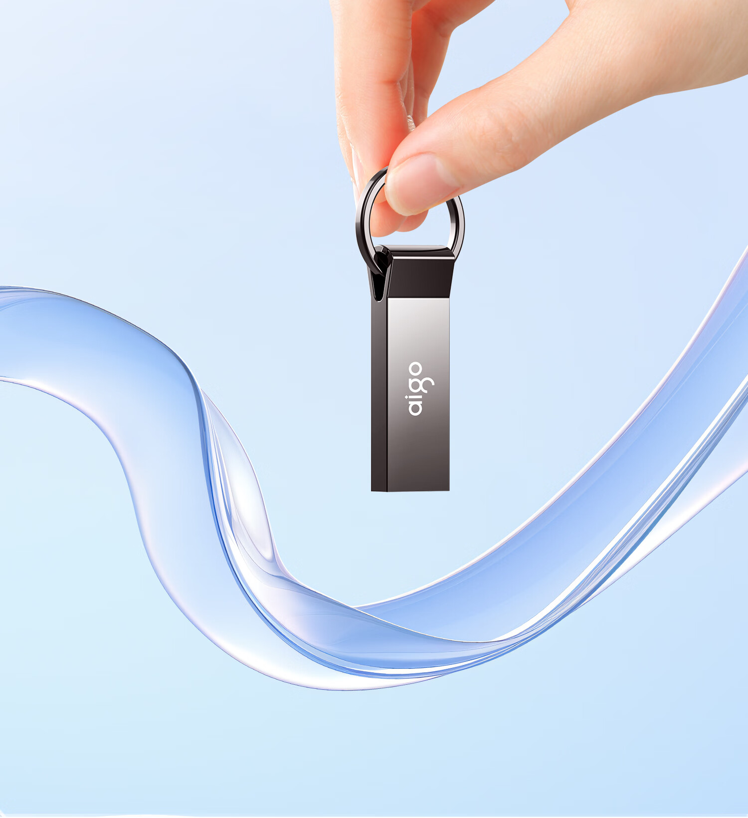 Aigo 256GB USB3.2 Flash Drive, Newly Upgraded Read Speed 150MB/s, High-Speed Read And Write Flash Drive U310 Pro Metal Flash Drive for Study And Office, Compatible with Computers, Dustproof And Waterproof 19