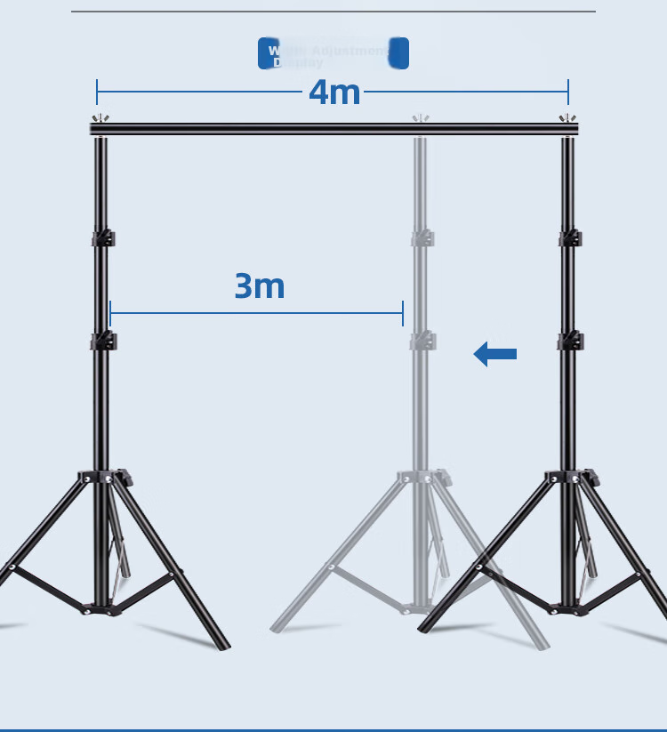LATZZ 3*4 Meter Photography Backdrop Stand, Live Streaming Green Screen Stand, Chroma Key Photo Background Cloth Stand, Portrait Clothing ID Photo Shooting Stand, Thickened Portable Telescopic Gantry Background Stand 15