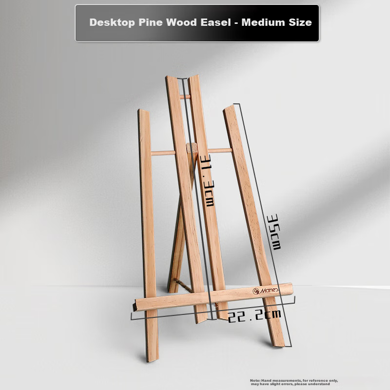 Marie's Pine Tabletop Easel 40cm Desktop Table Easel Wooden Solid Wood Oil Painting Acrylic Painting Watercolor Painting Children's Portable Easel Tripod G46440 Fine Arts Sketching
