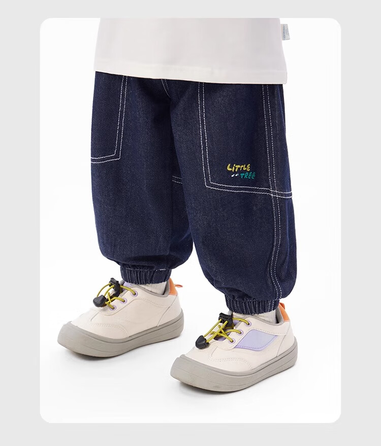 Ciciibear 2025 Spring New Baby Boys Soft Denim Casual Pants Children's Long Pants 20