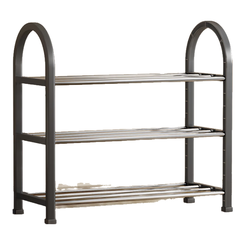 Anerya Simple Plastic Shoe Rack, Assembly Living Room Creative Iron Art Shoe Rack, Multi-Layer Storage behind Door for Women's Shoes