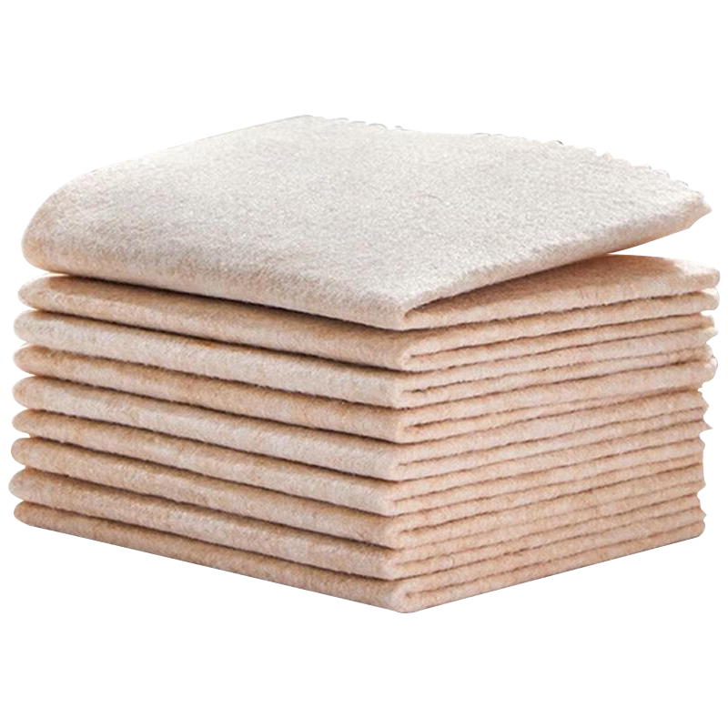 JUQI Selected Loofah Cleaning Cloth, 25*25CM*32 Pieces, Lint-Free Dishwashing Cloth, Powerful Degreasing Kitchen Cloth