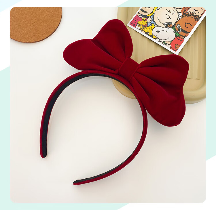 CHIMERA Red 2-Piece Children's Bow Hair Ties, Scrunchies, Ponytail Holders, Hair Bands, Hair Accessories for Girls, New Year Gift 11