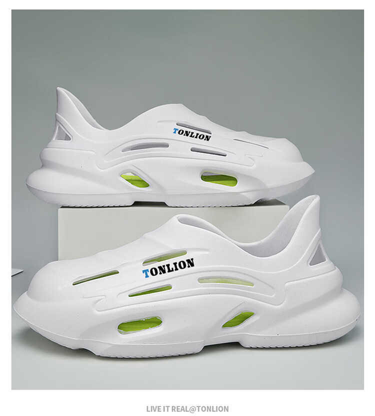 TonLion Men's Sandals, Summer 2026 Breathable Hole Shoes, Men's Outdoor Sports Beach Sandals And Slippers 10