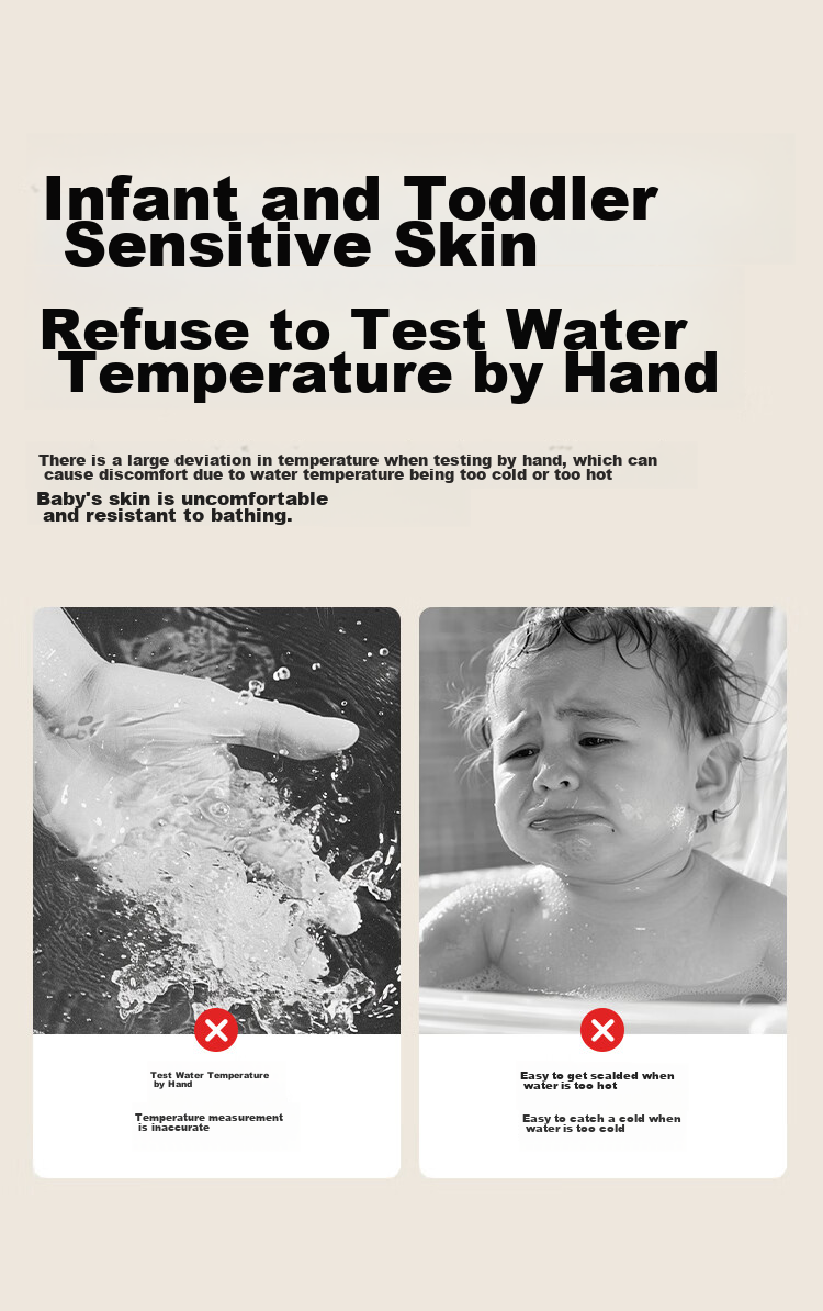 SnowBear Water Thermometer, Baby Bath Temperature Meter, Accurate Temperature Sensing, Waterproof Material, 09223 4