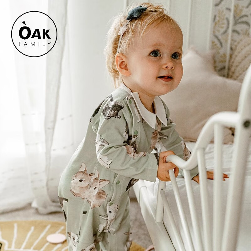 Детский комбинезон OAK FAMILY, велюровый, с длинным рукавом, для новорожденных, с принтом кролика, размер 59 см