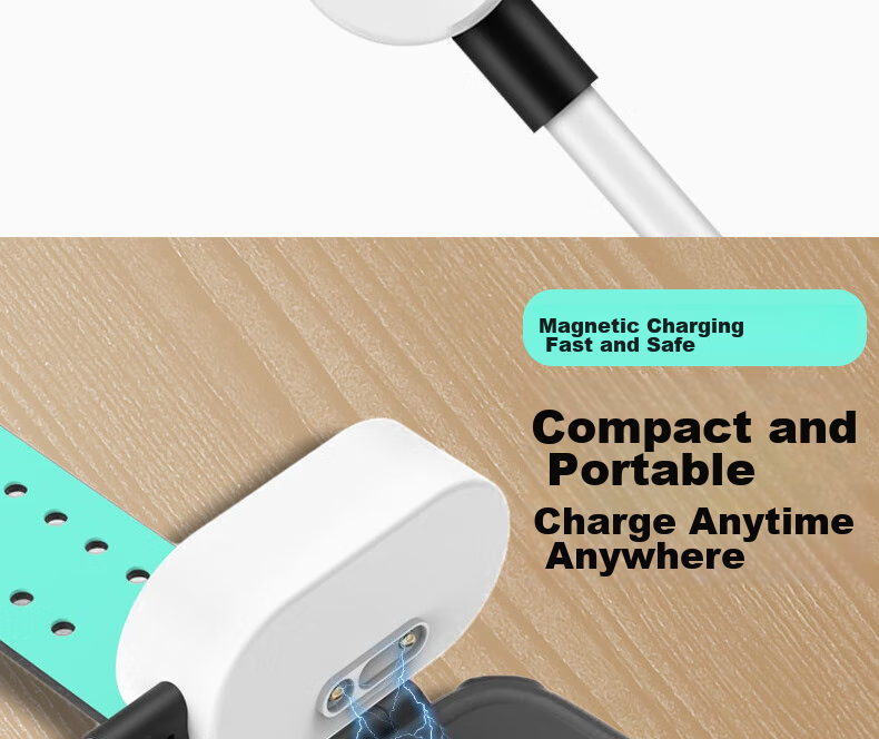 ESCASE Smartwatch Charger Compatible with Q1R/Q1A/Q2A/D2/D3/Z2Y/Z2S/Z3/Z3D/Z5/Z5Q/Z5AQ/Z5Q/Z5Pro/Z6 Models 10