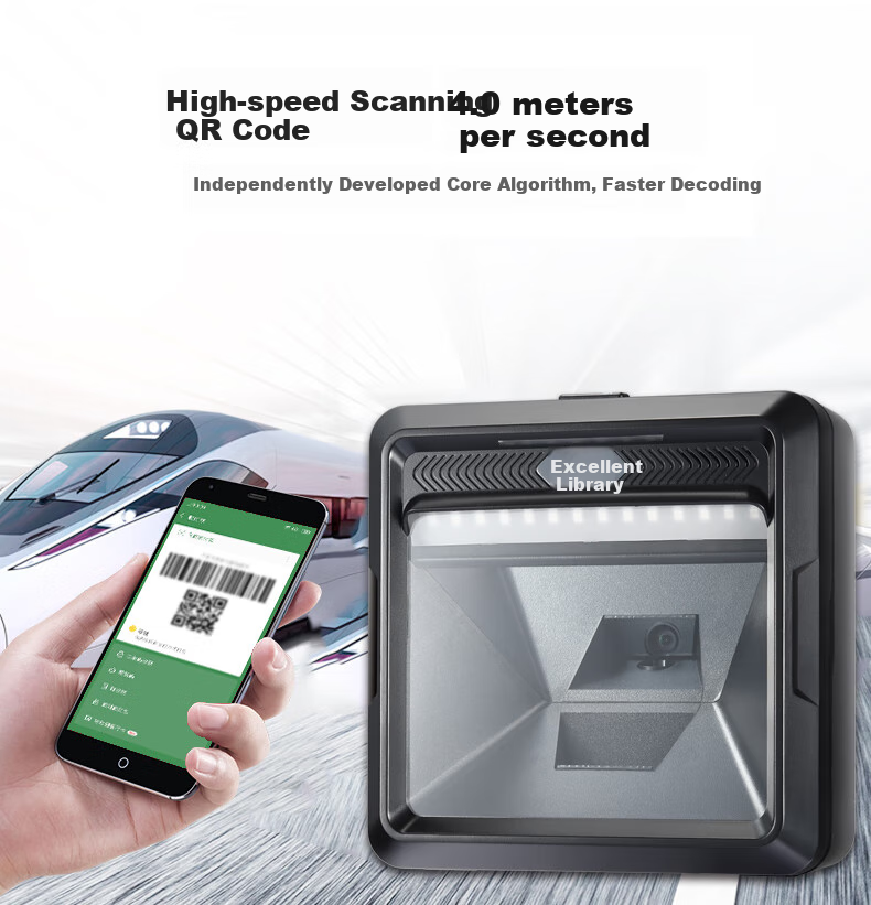 Youku Two-Dimensional Cashier Scanning Platform, Pharmaceutical Traceability Code Supermarket Payment Factory Production Line Scanning Gun Industrial-Grade Million-Pixel Inbound And Outbound Scanner MP8000 4