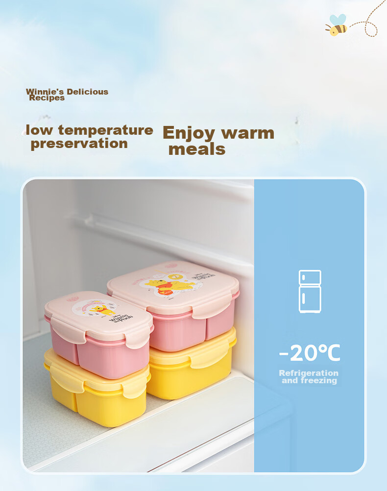 Easy Your Home Elementary School Fruit Cooler Box Autumn Picnic Box with 3 Compartments Lunch Box Children's School Supplies Essential for Back-To And Kindergarte 14