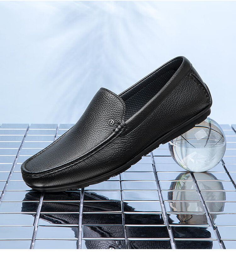 Goldlion Men's Business Casual Suede Slip-On Loafers G567410232BBB White Size 44 12