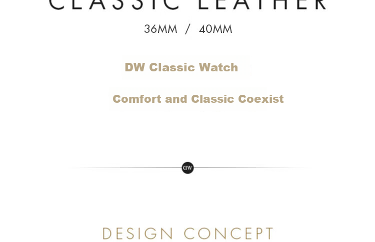 DanielWellington DW Men's Watch, Classic Leather Simple Fashion European And American Quartz Wristwatch, Birthday Gift for Boyfriend, DW129 1
