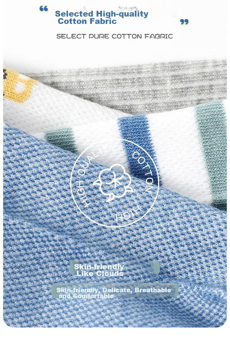 LangSha Children's Socks, Boys' Spring And Summer Thin Cotton Socks, Comfortable Breathable Mesh Socks for Boys 6