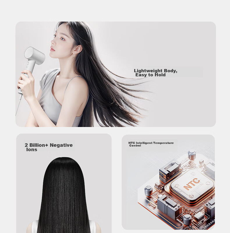 FLYCO High-Speed Hair Dryer, Holiday Gift, for Home And Dorm Use, Portable, Quick-Drying, Constant Temperature, Negative Ion Hair Protection, Powerful Blowing, Model FH6370 4