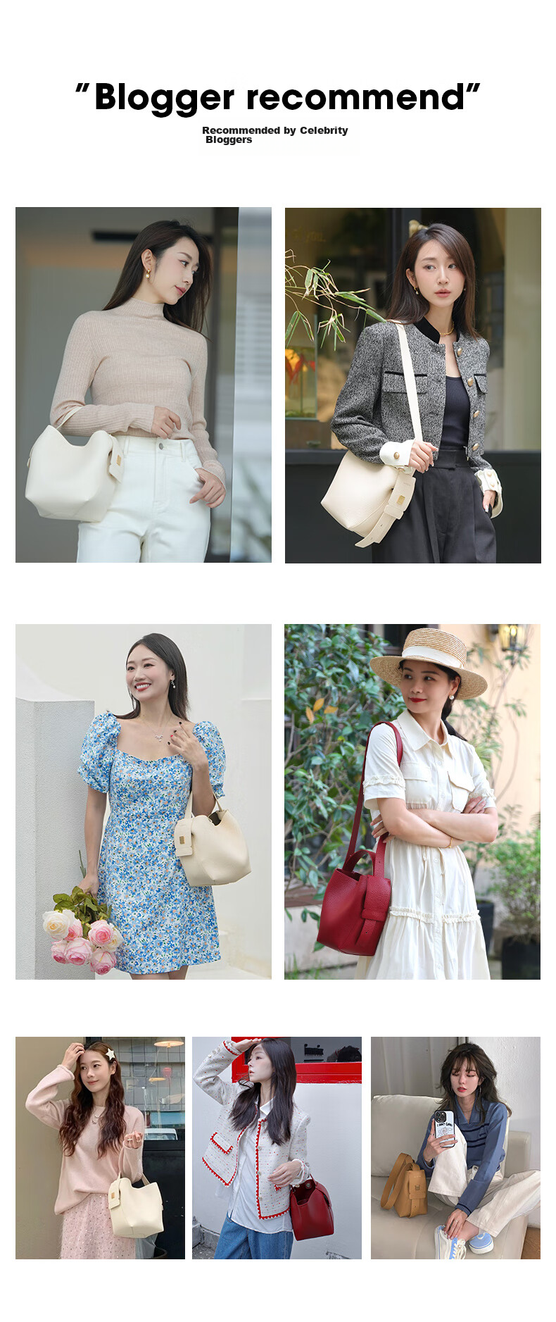 La Festin [Guli Nazha's Choice] Ticket Bucket Bag, Single Shoulder Crossbody Women's Handheld Water Bucket Bag, Birthday Gift for Girls 8