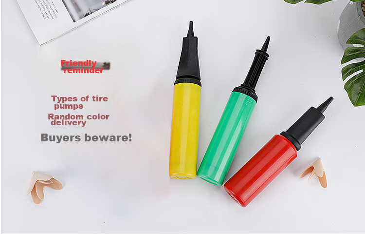 Qingwei Balloon Pump Inflator, Set of 2, Birthday Scene Decoration, Wedding Room Decorations, Durable Plastic Type 2