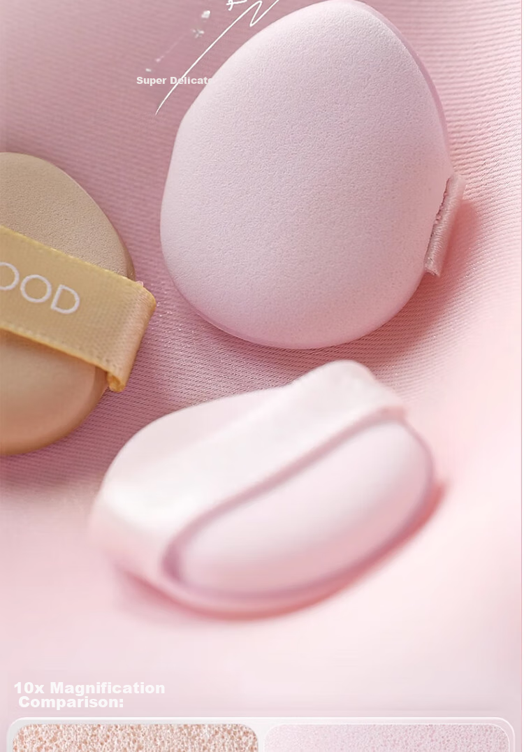 Goood GOOOD Finger Powder Puff, Thumb Small Pink Puff, Palm Puff, Pointed Tip Setting Powder, Small Finger Air Cushion Mini 9