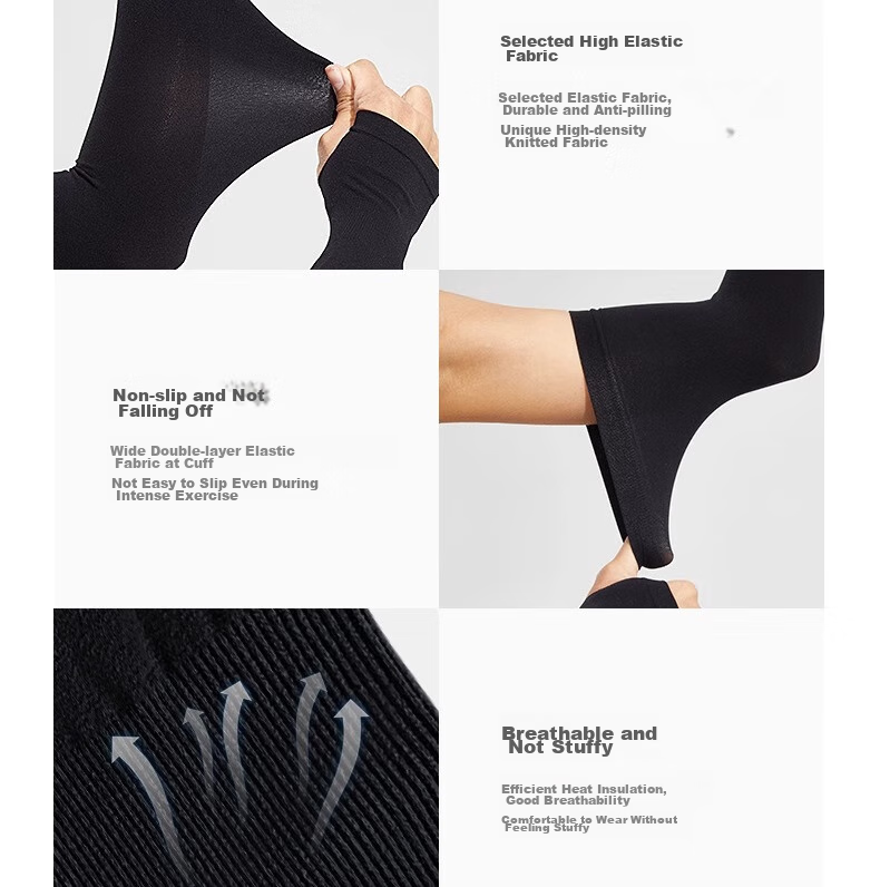 Li-Ning Ice Silk Cooling Arm Sleeves for Men And Women, Sun Protection Arm Covers, Summer Cycling Fishing Driving Sun Protection UV Protection Cool Arm Guard 21