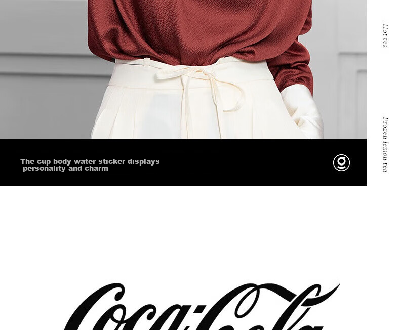 Germ Coca-Cola Collaboration Shining Insulated Water Bottle 500ml, Twilight Black, GE-CK22AW 11