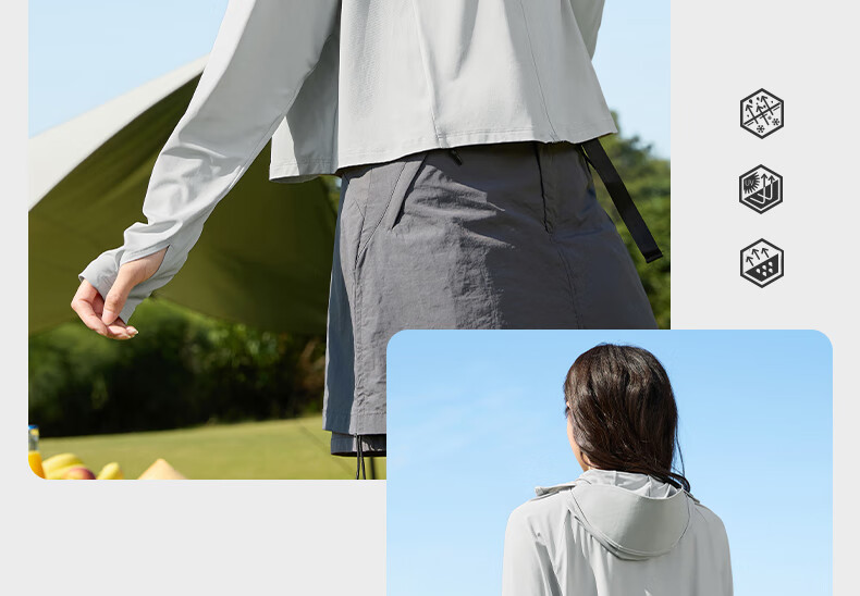 361° Women's Sunscreen Jacket Spring Summer UPF150+ UV Protection Sports Coat Cooling Antibacterial Cape 662624603-4 29