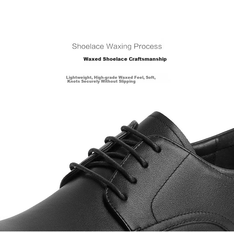 Belle Commuter Business Leather Shoes, Men's Formal Shoes, Spring And Summer Lace-Up Heightening Youth Leather Shoes A1208CM3, Black, Size 43 12