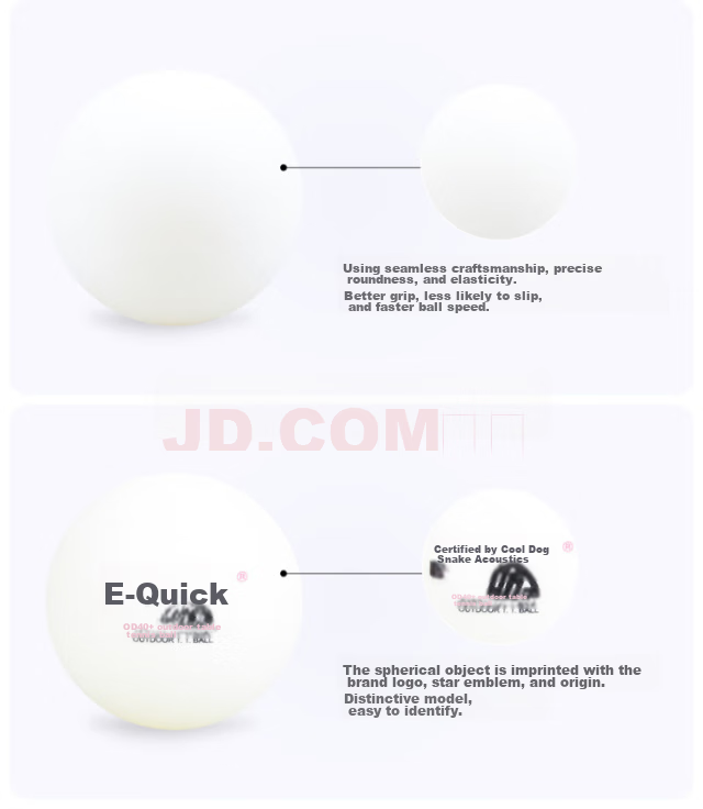 DHS Table Tennis Three-Star Competition ABS New Material 40+ 3-Star Ping Pong Ball Professional Match Ball Yellow 30-Pack 8