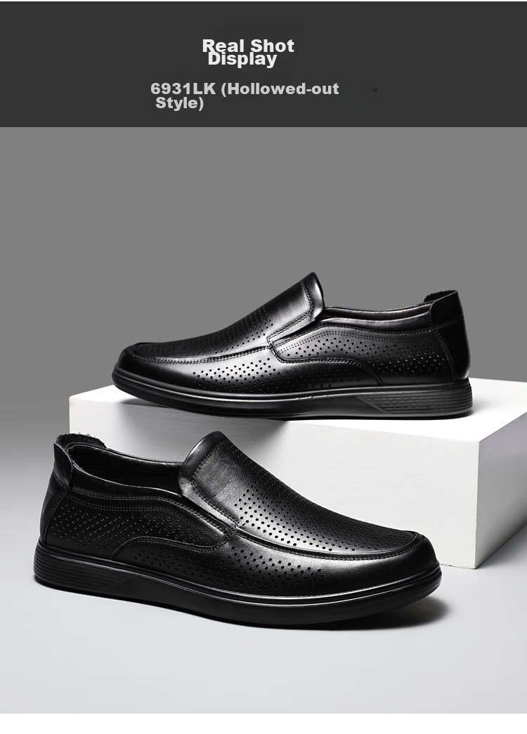 CARTELO Leather Shoes for Men, Slip-On, Casual Business Style, New Soft-Soled Formal Shoes for Middle-Aged Fathers, Breathable for Autumn And Winter Seasons 14