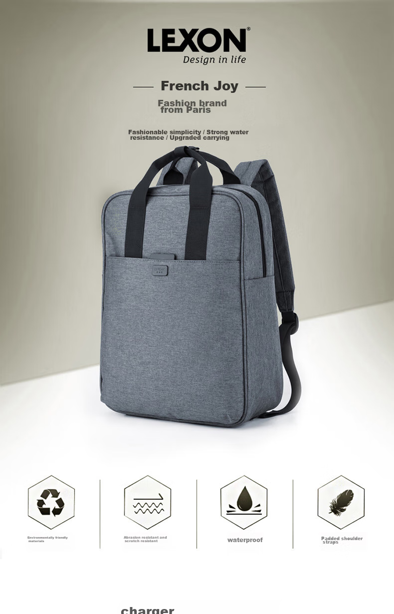 LEXON Casual Backpack for Women And Men, 14-Inch Laptop Bag, Travel Backpack for Couples And College Students 1