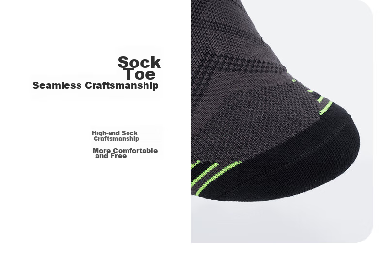 TFO Competition-Grade Outdoor Socks, Comfortable Breathable Running Socks Low-Top Hiking Socks 2202412 Men's Dark Gray 17