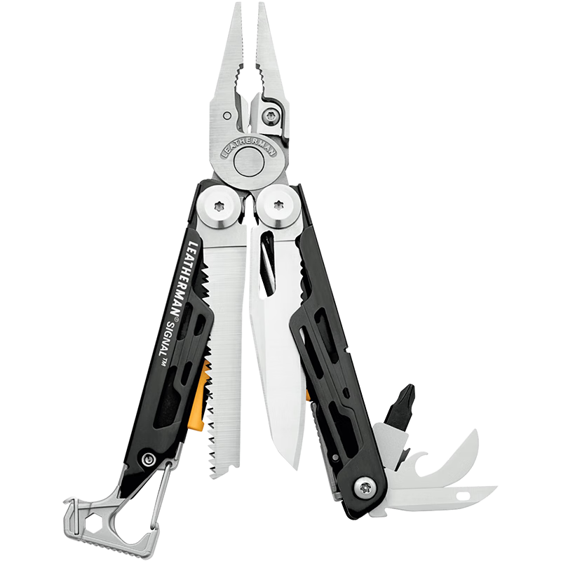LEATHERMAN Combination Tool Pliers SIGNAL, Signal Gray, Multifunctional Pliers, Outdoor Tool, Survival Fire Starting