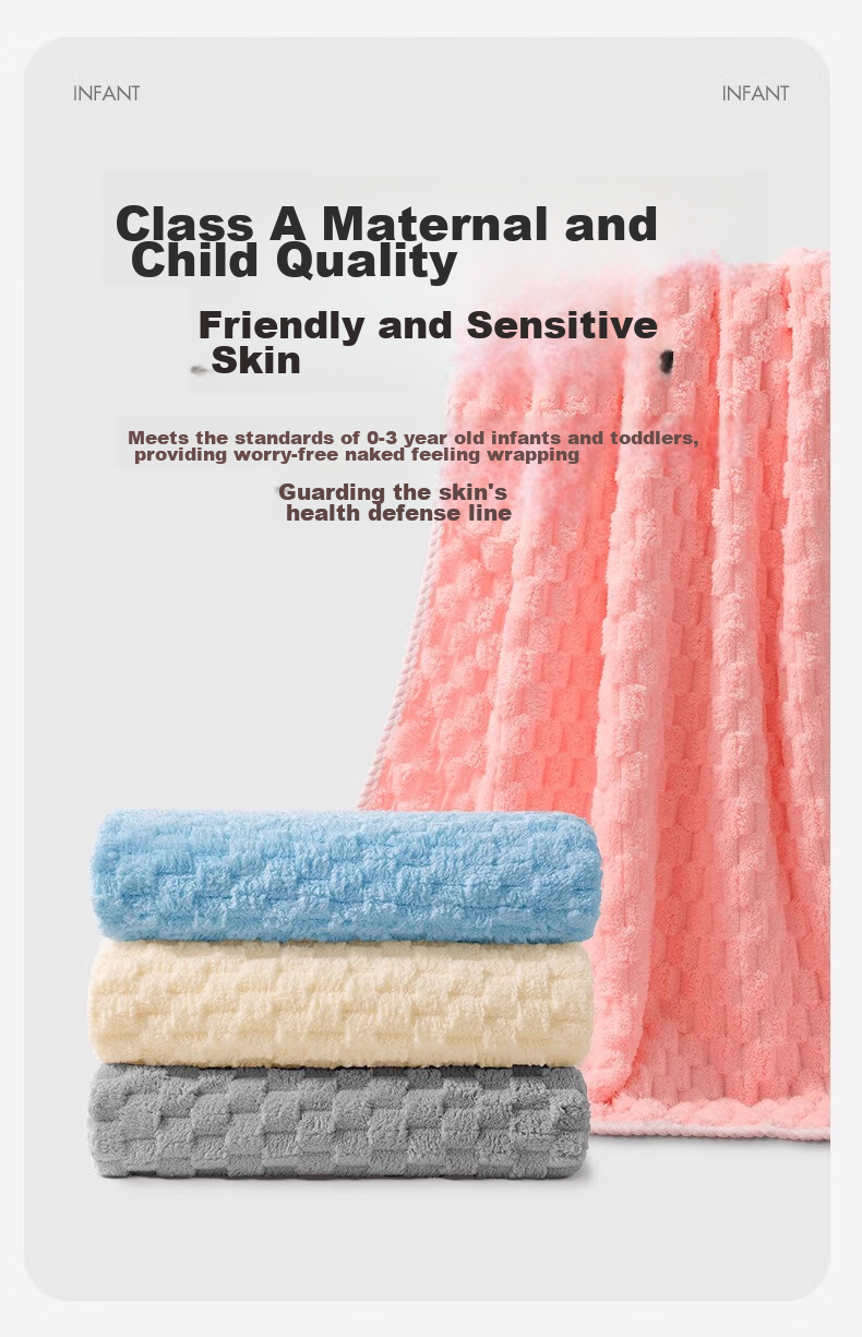 Grace Cloud Velvet Bath Towel, Soft And Absorbent, for Men And Women, Bath Towel for Summer Sports, Large Wrap Towel for Home Use, Gray 5