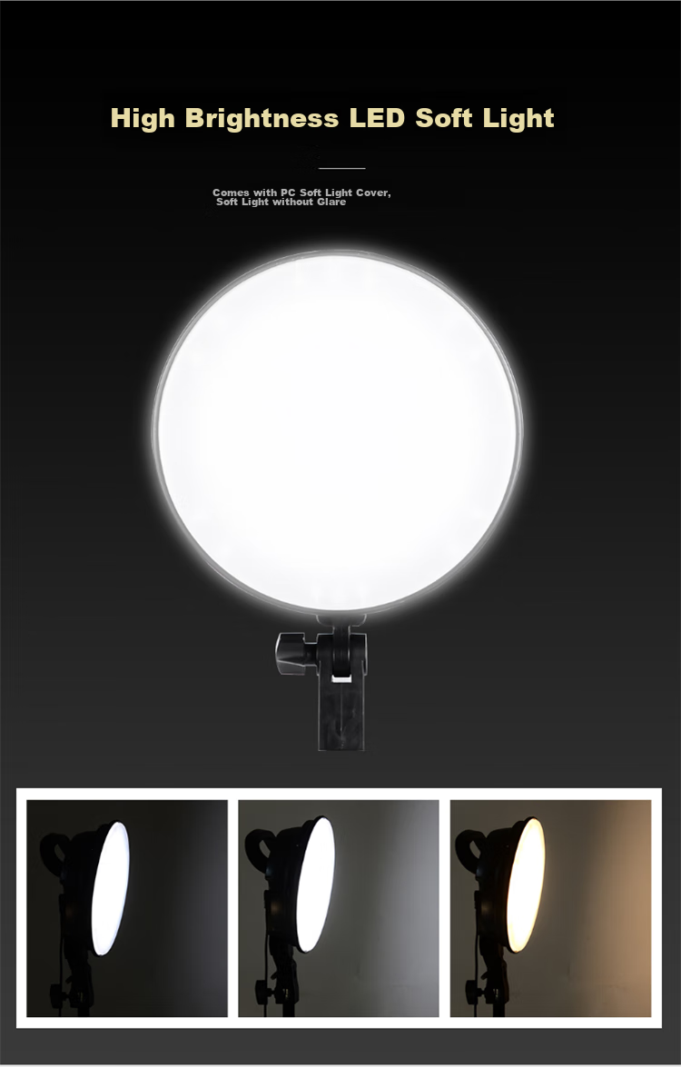 Hakutatz LED Photography Light, Live Streaming Fill Light, Studio Kit, Continuous Soft Light Props Equipment, Octagonal Photo Video Beauty Light, Internet Celebrity Streamer Room 12
